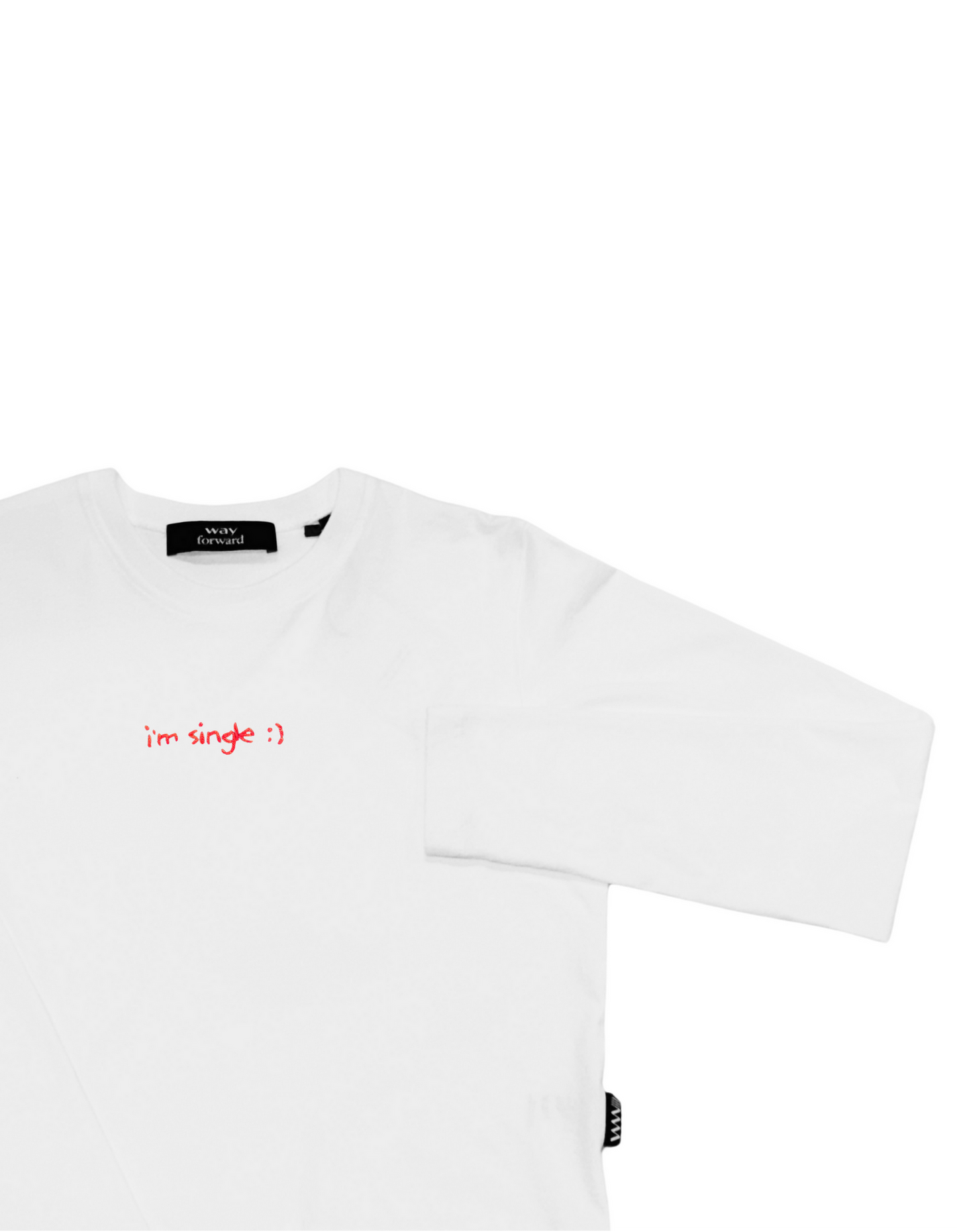 I'm Single Long Sleeve Crop Tee