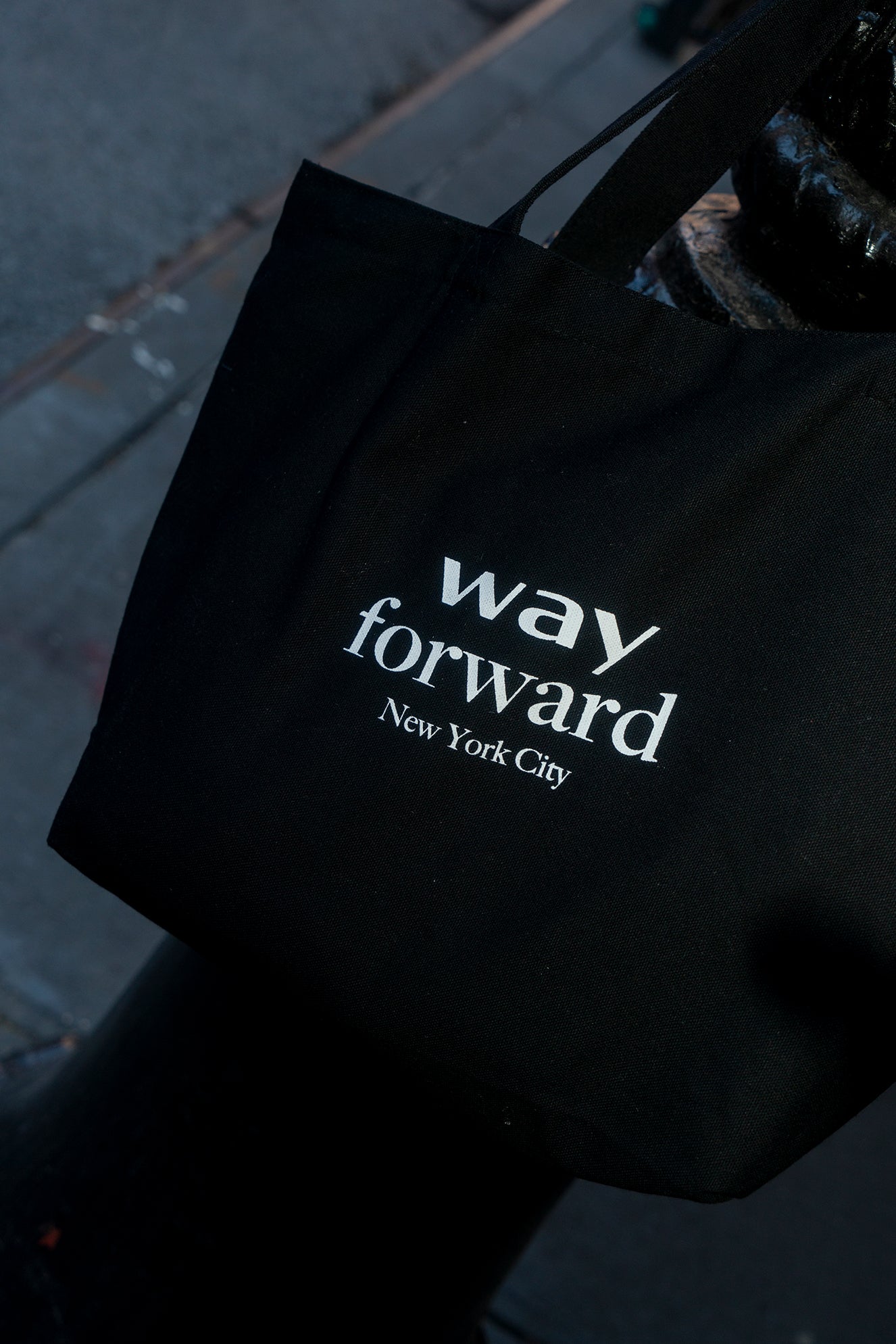 Black Canvas Tote Bag