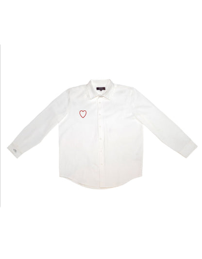 Heart Button Down