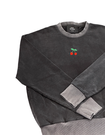 Cherries charcoal Crewneck