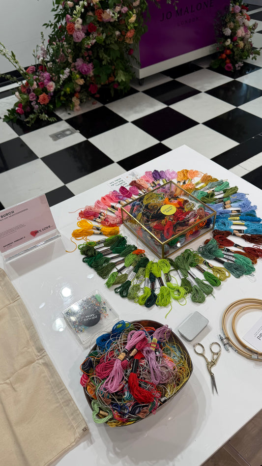 Embroidery on the spot