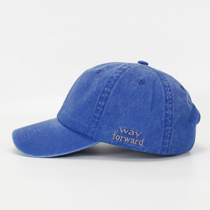 A blue wash cotton cap 