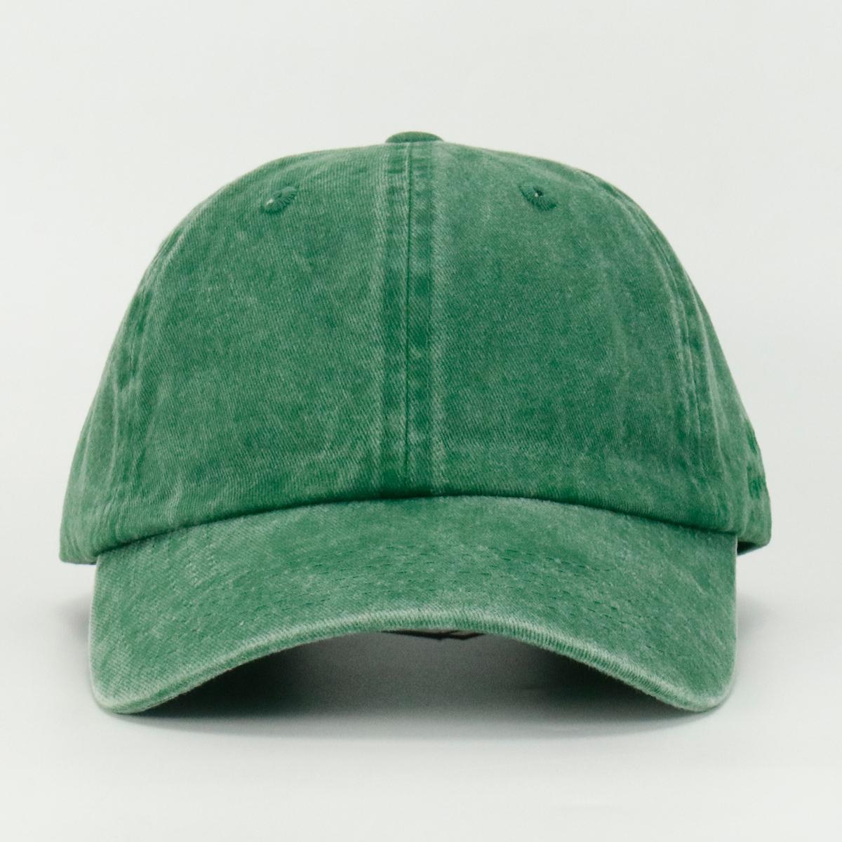A green wash cotton cap 