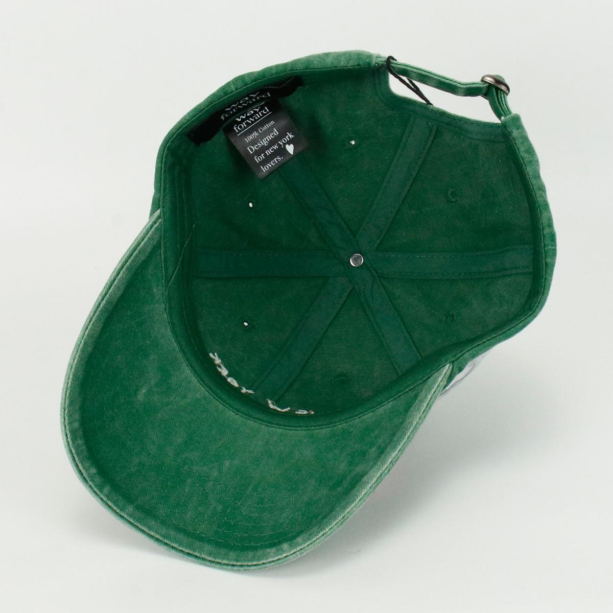 A green wash cotton cap 