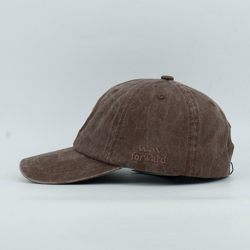 Brown cap with a Wiener Dog embroidery 