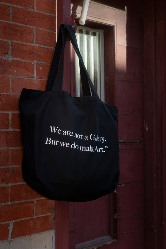 Black Canvas Tote Bag